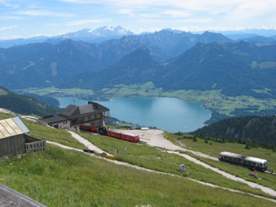 Der Bergbahnhof auf dem Schafberg, 2004 © Heinz Ramacher Der Bergbahnhof auf dem Schafberg