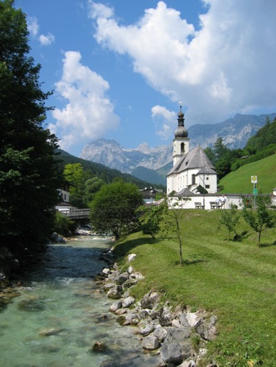 Ramsau im Berchtesgadener Land , 2004 © Heinz Ramacher Die Kirche in der Ramsau