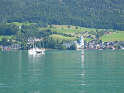 St. Wolfgang vom See aus gesehen, 2004 © Heinz Ramacher St. Wolfgang