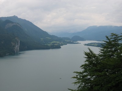 Wolfgangsee bedeckt, 2004 © Heinz Ramacher Wolfgangsee bei schlechtem Wetter