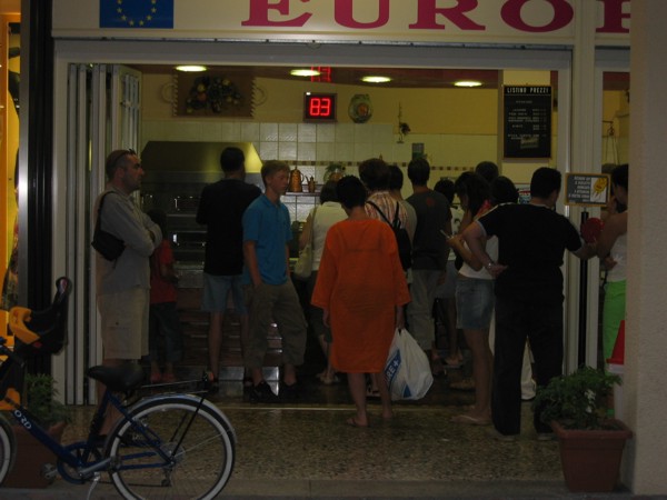 Europizza in Bibione, 2005 © Heinz Ramacher Europizza in Bibione