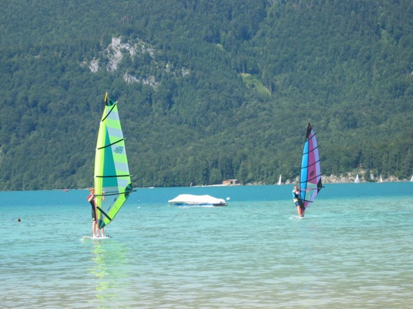 Windsurfen auf dem Wolfgangsee, 2006 © Heinz Ramacher Windsurfen