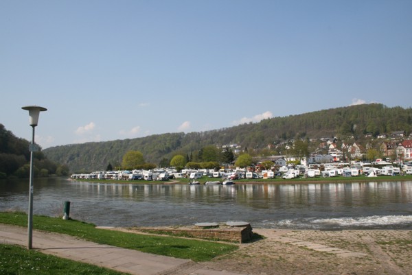 Camping an der Weser in Bad Karlshafen, 2009 © Heinz Ramacher Camping an der Weser in Bad Karlshafen