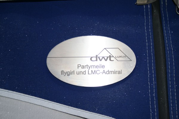 An jedes Zelt sollte ein Türschild sein, 2009 © Heinz Ramacher Unser Türschild am Zelt