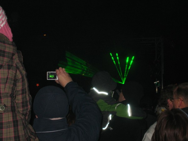 Lasershow an Silvester, 2009 © Heinz Ramacher Silvesterparty Zingst