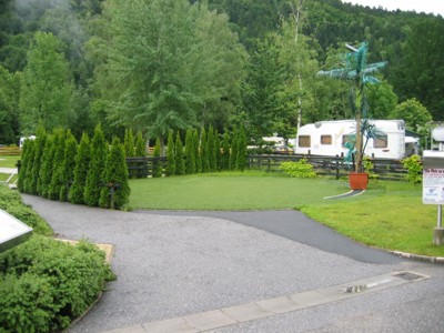 Der Drehteller auf dem Campingplatz Burgstaller in Döbriach, 2010 © Heinz Ramacher Drehteller Burgstaller