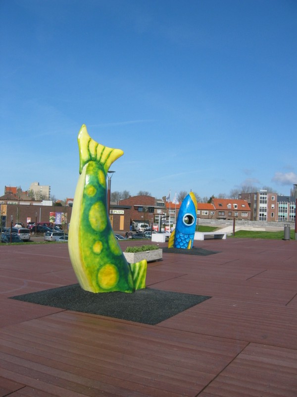 Skulptur - Springende Fische in Breskens, 2010 © Heinz Ramacher Springende Fische in Breskens