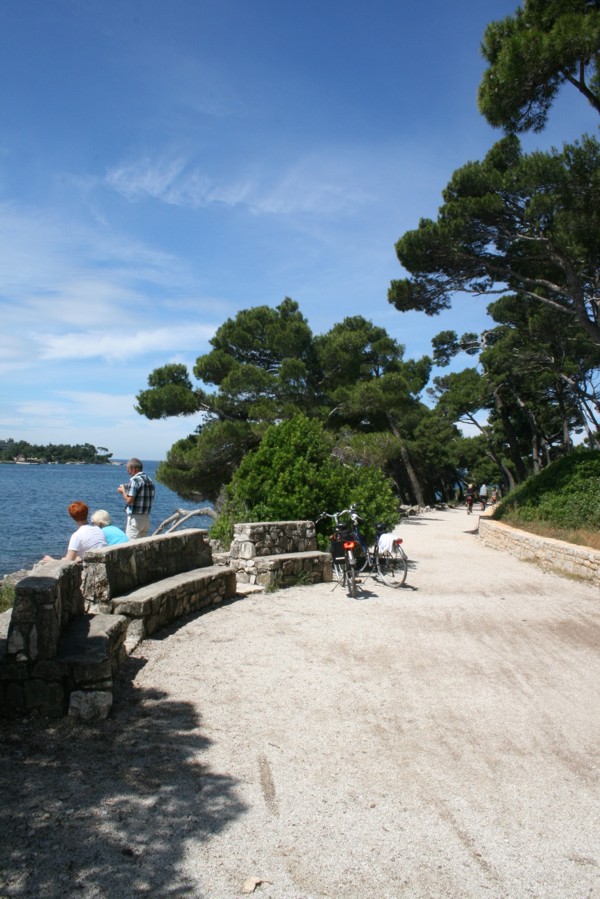 Der goldene Park in Rovinj