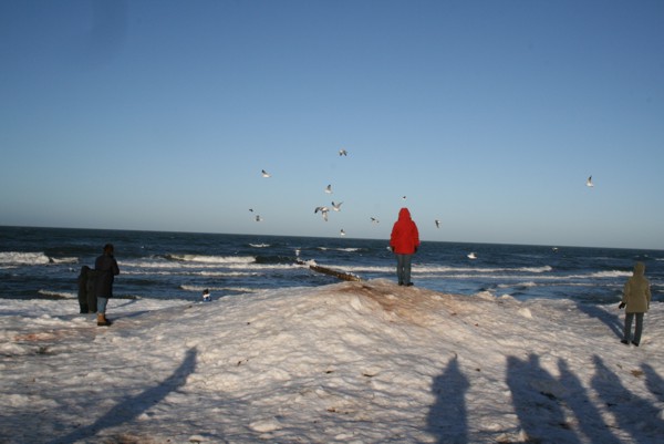 Strand Zingst Neujahr 2011, 2011 © Heinz Ramacher Neujahrsspaziergang 2011