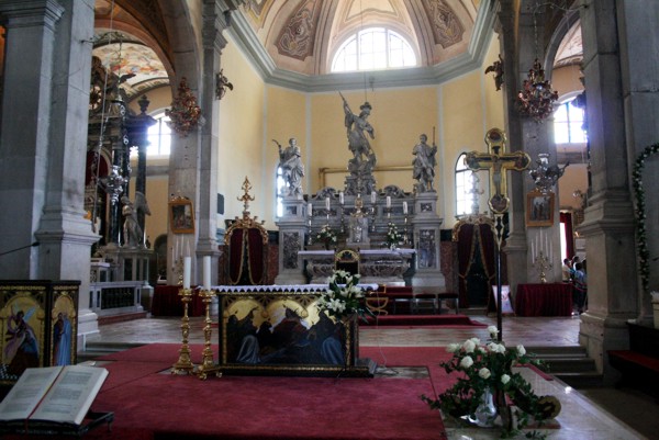 In der Kirche Sveti Eufemia in Rovinj, 2010 © Heinz Ramacher Innenraum Sveti Eufemia in Rovinj