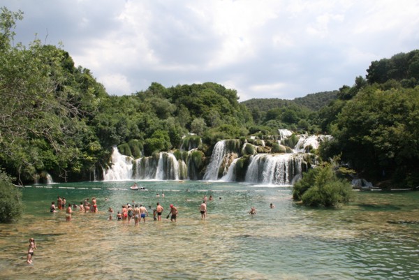 Einer von vielen Krka-Wasserfällen, 2010 © Heinz Ramacher Krka-Wasserfälle