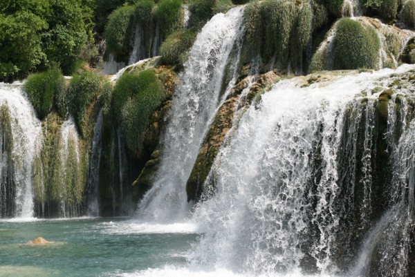 Einer von vielen Krka-Wasserfällen, 2010 © Heinz Ramacher Krka-Wasserfälle