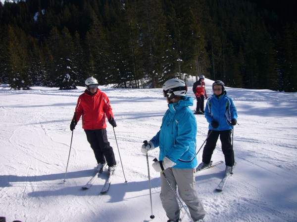 Skifahren auf dem Schachen in Grän, 2012 © JS üben auf dem Schachen