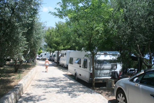 Unser Stellplatz auf Camping Nevio, 2012 © Heinz Ramacher Unser Stellplatz auf Camping Nevio