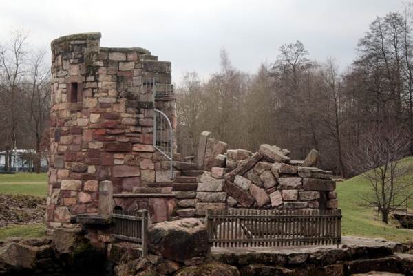 Am Wasserspielplatz am Campingplatz