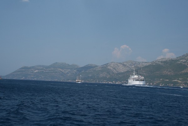 Der Kanal zwischen Peljesac und Korcula