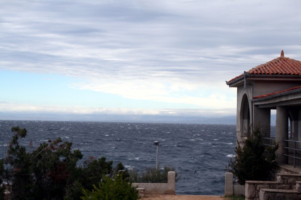 Bora in Veli Losinj, 2013 © Heinz Ramacher Kalter Bora Wind in Veli Losinj